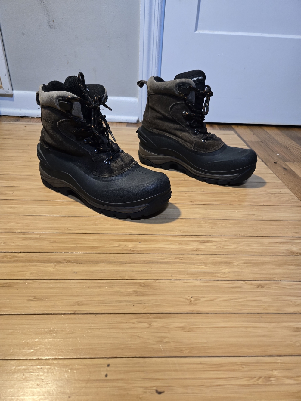 Polaris Thermolite Men's Black and Brown Insulated Winter Boots